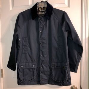 Vintage Barbour Girls/Women’s Waterproof Navy Coat